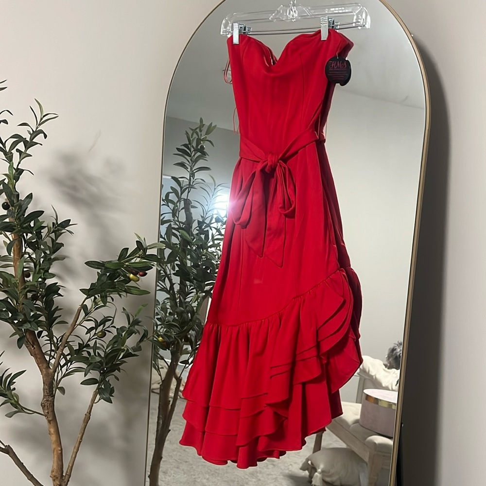Hot Miami style dress red